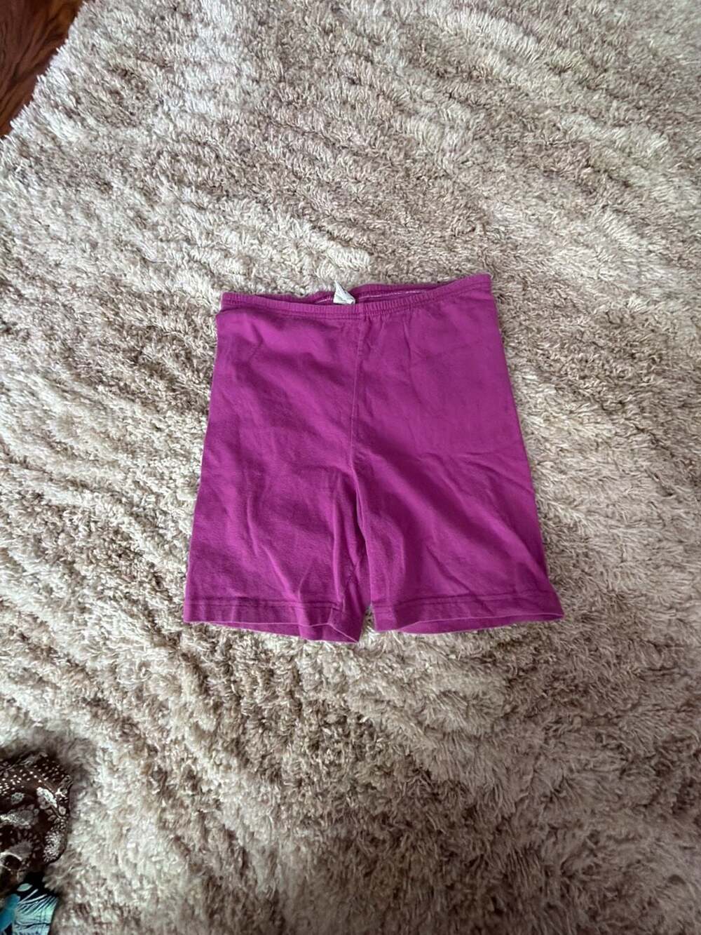 The Body Co. Magenta Purple Cotton Blend Biker Shorts